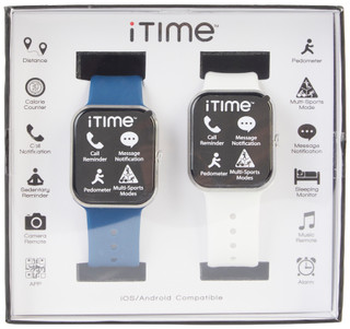 Thumbnail 1: Accutime iTime 2 Pk Navy White Tech Watch 