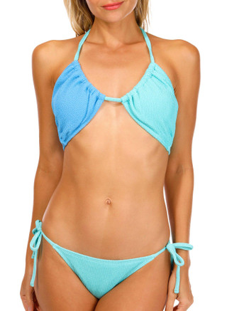 Thumbnail 3: CALIFORNIA SUNSHINE California Sunshine Juniors Lurex Popcorn Bandeau Top 