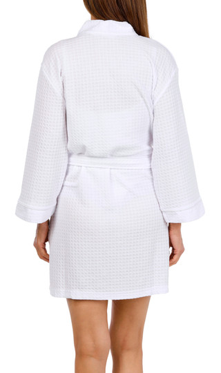 Thumbnail 3: Jasmine Rose Jasmine Rose Womens 36 in Houndstooth Kimono Wrap Robe 