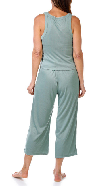 Thumbnail 3: JACLYN Jaclyn Womens 2 Pc Tank & Pants Pajama Set 