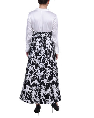 Thumbnail 4: NY COLLECTION NY Collection Petite Satin/Mikado Dress 