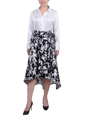 Thumbnail 1: NY COLLECTION NY Collection Petite Satin/Mikado Dress 