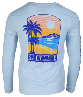 Thumbnail 2: Guy Harvey Guy Harvey Mens Graphic Horizon Print Long Sleeve Tee 