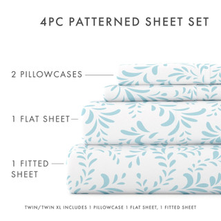 Thumbnail 37: Home Collections Home Collections Premium Ultra Burst Of Vines Sheet Set 