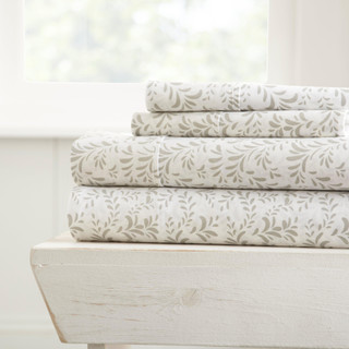 Thumbnail 3: Home Collections Home Collections Premium Ultra Burst Of Vines Sheet Set 
