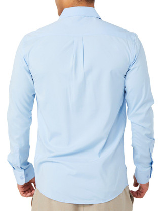 Thumbnail 2: Chaps Chaps Mens Long Sleeve Button Down Solid Slim Fit Shirt 