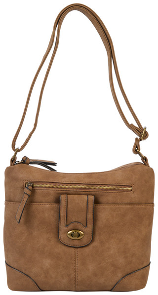 Thumbnail 1: Bueno Bueno Solid Front Tab Pocket Crossbody Handbag 