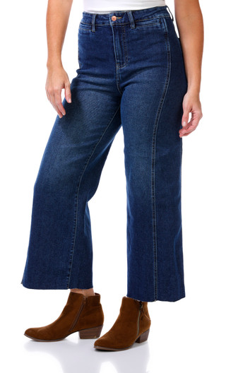 Thumbnail 5: Express Womens High Rise Wide Leg Jeans 