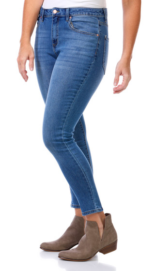 Thumbnail 3: Express Juniors Mid-Rise Skinny Jeans 