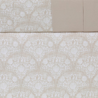 Thumbnail 5: Caribbean Joe Caribbean Joe 6 Pc King Cooling Shell Medallion Sheet Set 