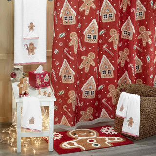 Thumbnail 4: Avanti Avanti Gingerbread Man Bath Towel 