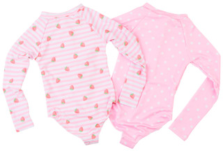 Thumbnail 2: Btween 2 Pk Little Girls Rashguard Set 