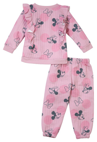 Thumbnail 3: Disney Disney Little Girls 2 Pc Minnie Mouse Fleece Jogger Set 