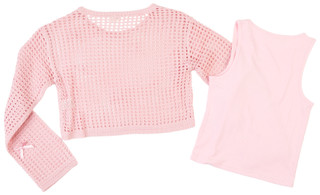 Thumbnail 2: No Comment No Comment Big Girls 2 Pc Bow Sweater Top 