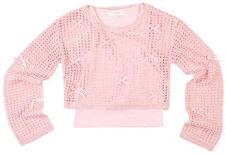 Thumbnail 1: No Comment No Comment Big Girls 2 Pc Bow Sweater Top 