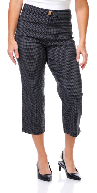Thumbnail 1: Counterparts Counterparts Womens Houndstooth Belted Capris 