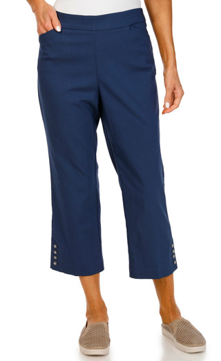 Thumbnail 1: Counterparts Counterparts Womens Flower Button Capris 