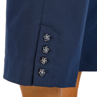 Thumbnail 3: Counterparts Counterparts Womens Flower Button Capris 