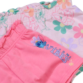 Thumbnail 2: Disney Disney Little Girls 2 Pk Stitch Shorts 