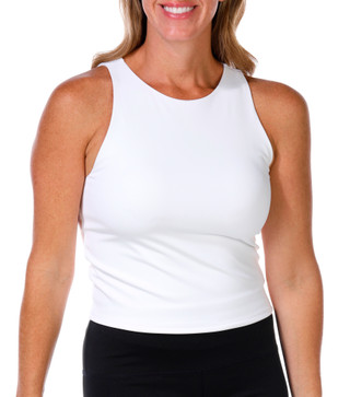 Thumbnail 4: Express Womens High Neck Cropped Tank Top 