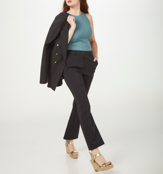 Thumbnail 4: Express Womens High Neck Cropped Tank Top 