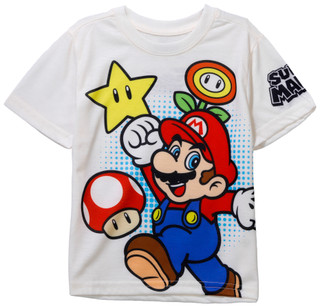 Thumbnail 1: Mario Mario Little Boys Short Sleeve Sublimation Shirt 