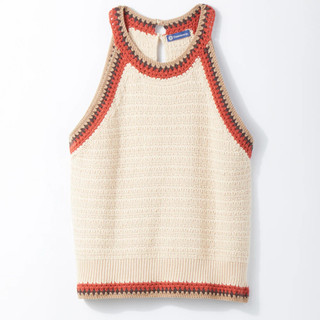 Thumbnail 4: Democracy Democracy Womens Crochet Round Neck Sweater Tank Top 