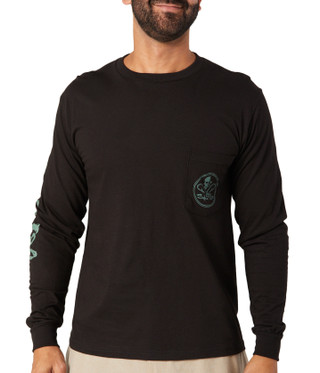 Thumbnail 1: Salt Life Salt Life Mens Skull & Hooks Long Sleeve T-Shirt 