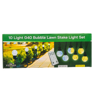 Thumbnail 1: Kurt Adler Kurt Adler UL 10-Light Pure Warm White LED Bubble Light Set 
