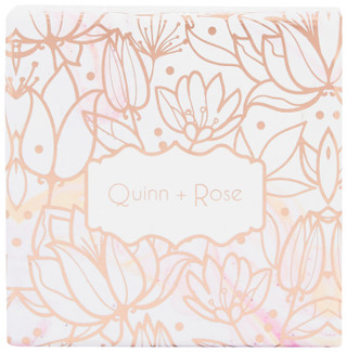 Thumbnail 3: INSPIRED BY YOU Quinn + Rose Gold Plated Intital Necklace and Earring Set 