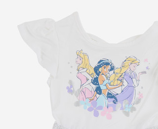Thumbnail 2: Disney Toddler Girls Short Sleeve Princess Tutu Dress 