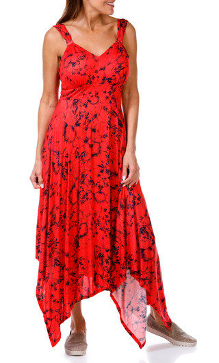 Thumbnail 6: SEVEN7 Seven7 Womens Sleeveless Hanky Hem Long Dress 