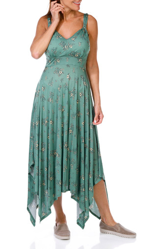 Thumbnail 6: SEVEN7 Seven7 Womens Sleeveless Hanky Hem Long Dress 