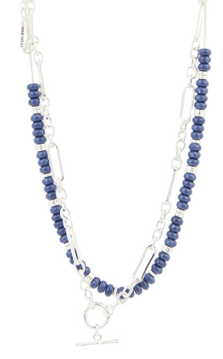 Thumbnail 1: NINE WEST Nine West 17/18 In. Beaded Multi Row Necklace 