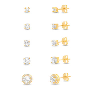 Thumbnail 1: Mulberry & Broome Mulberry & Broome 5 Pc Round Stud Earring Set 