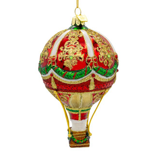 Thumbnail 1: BELLISIMO Bellissimo 6 in Glass Hot Air Balloon Ornament 