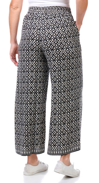 Thumbnail 4: MAX STUDIO Max Studio Womens Wide Leg Pull On Crop Pants 