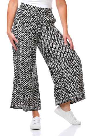 Thumbnail 5: MAX STUDIO Max Studio Womens Wide Leg Pull On Crop Pants 