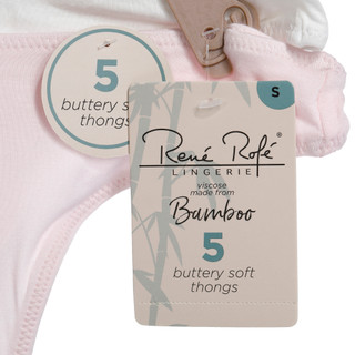 Thumbnail 3: Rene Rofe Rene Rofe Womens 5 Pk Buttery Soft Thong Panties 