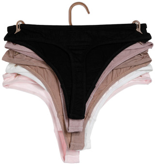 Thumbnail 2: Rene Rofe Rene Rofe Womens 5 Pk Buttery Soft Thong Panties 