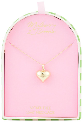 Thumbnail 1: Mulberry & Broome Mulberry & Broome Double Layer Gold Heart Necklace 