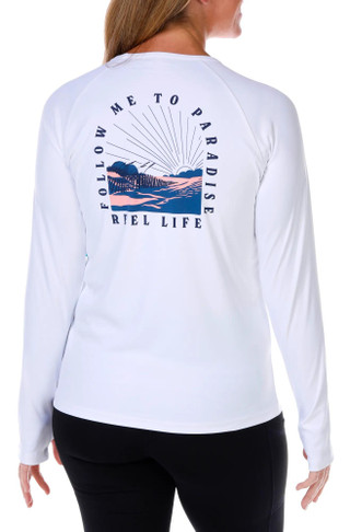 Thumbnail 2: Reel Life Reel Life Womens Graphic Long Sleeve Top 