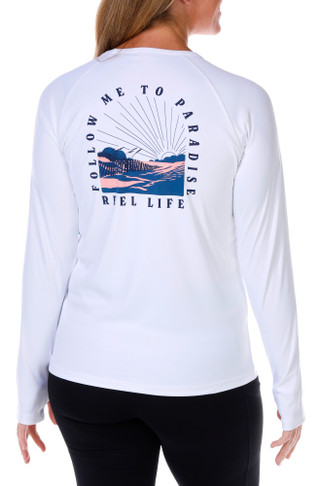 Thumbnail 3: Reel Life Reel Life Womens Graphic Long Sleeve Top 