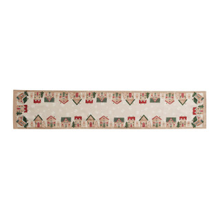 Thumbnail 3: Avanti Avanti Linens 72 in. Gingerbread Village Runner 