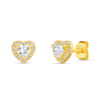 Thumbnail 1: ISABELLA M Isabella M 14K Heart Stud Earrings 