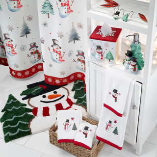 Thumbnail 3: Avanti Avanti Winter Snowman Bath Towel 