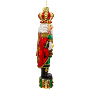 Thumbnail 4: BELLISIMO Bellissimo 7 in Glass King Nutcracker Ornament 