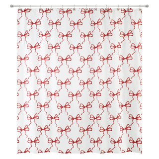 Thumbnail 2: Avanti Avanti Christmas Bows Shower Curtain 