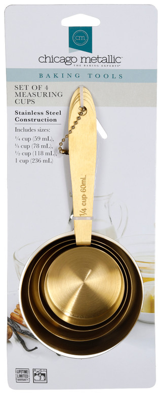 Thumbnail 1: CHICAGO METALLIC Chicago Metallic 4 Pc Measuring Cup Sets 