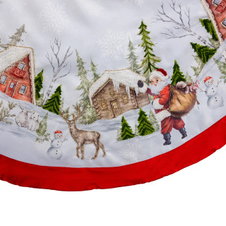 Thumbnail 4: Kurt Adler Kurt Adler 48 in. Velvet Beaded Embroidered Tree Skirt 